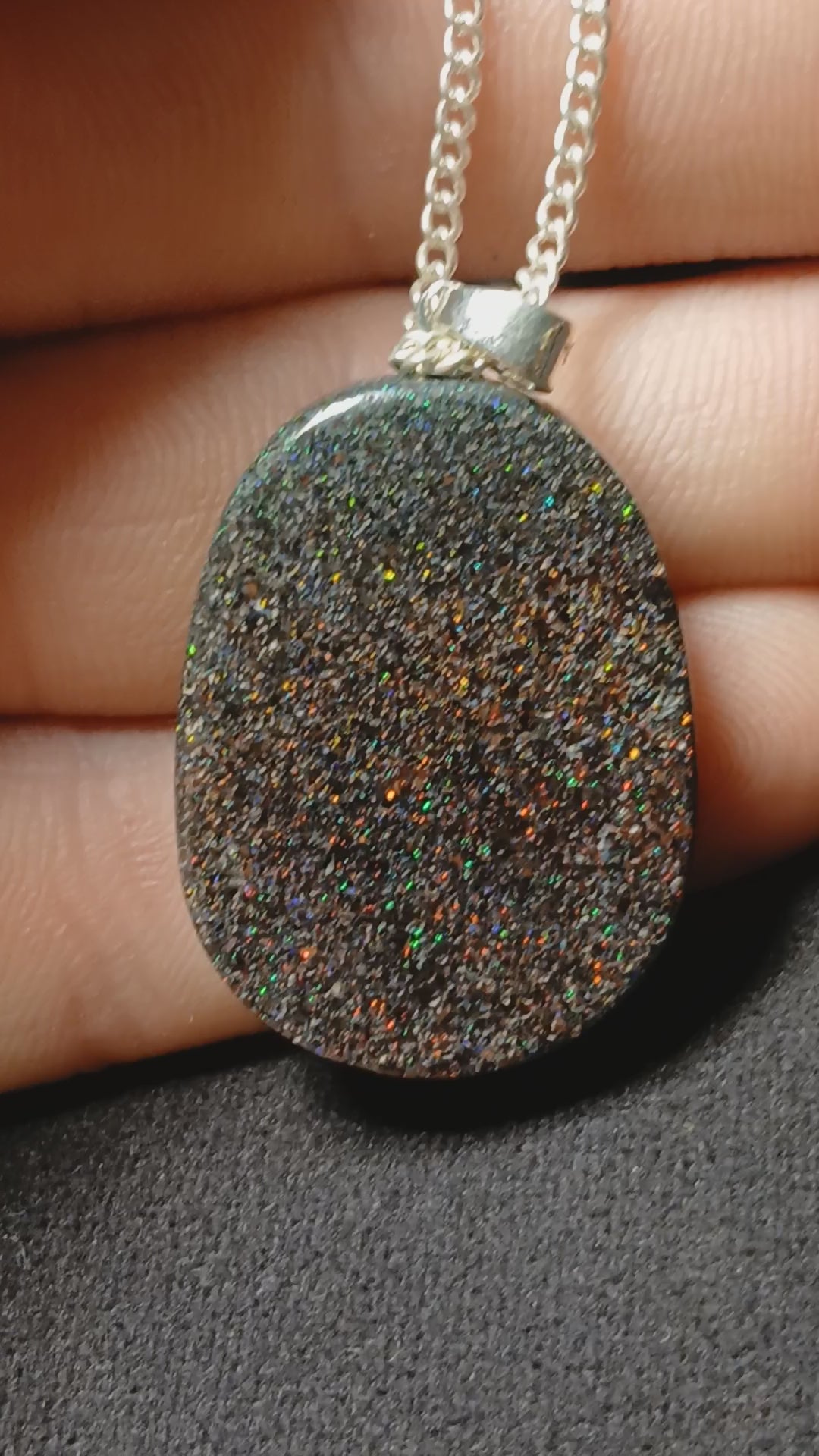 Qld matrix opal pendant #2