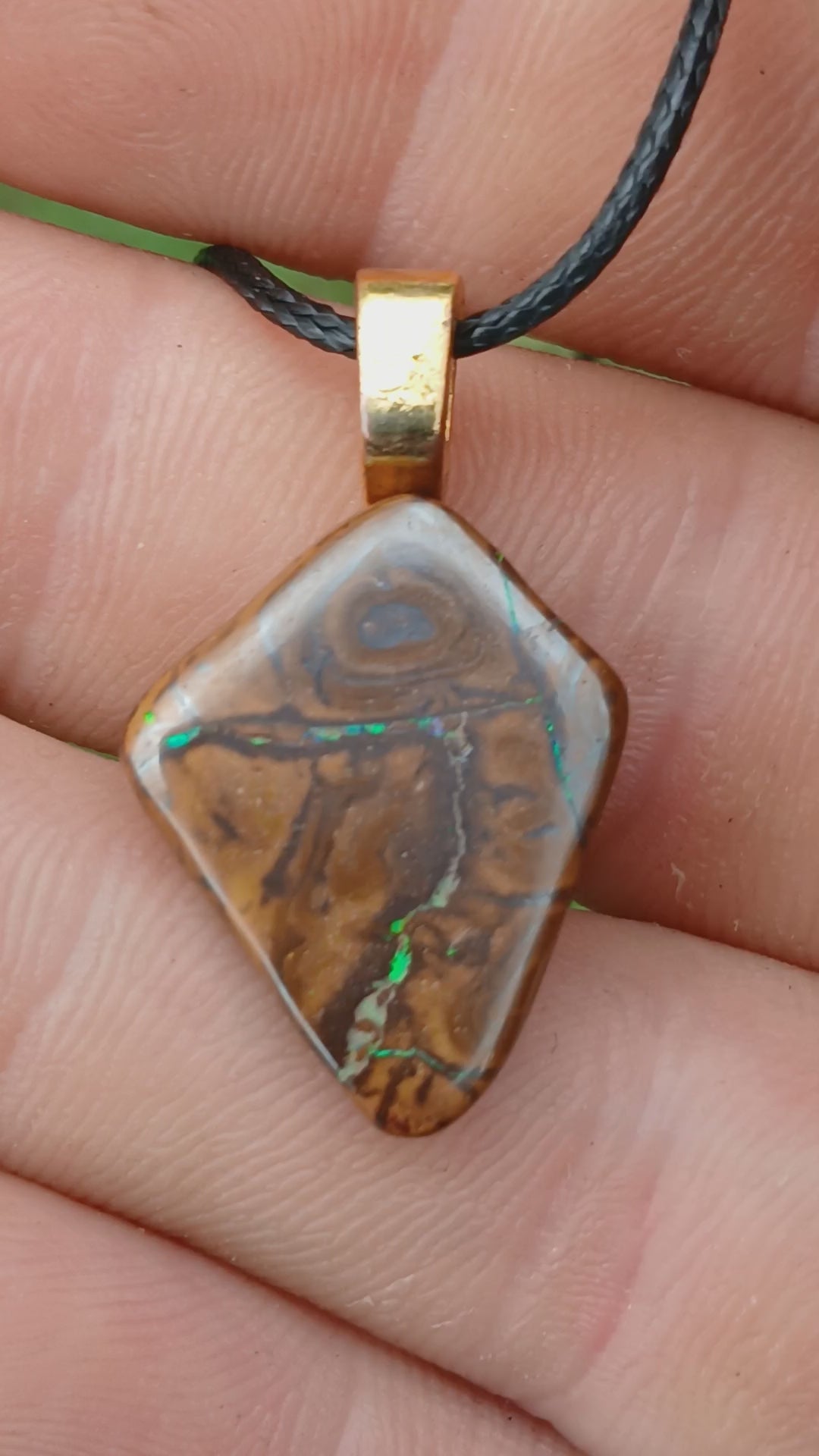 boulder opal pendant #3