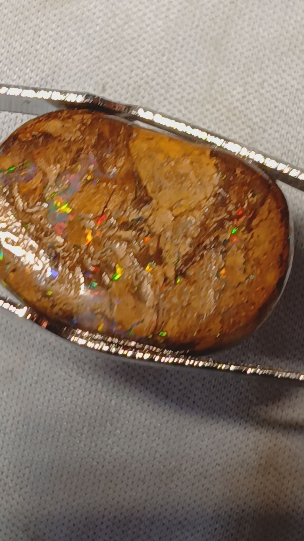boulder opal pendant #2
