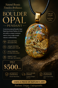 boulder opal pendant #2